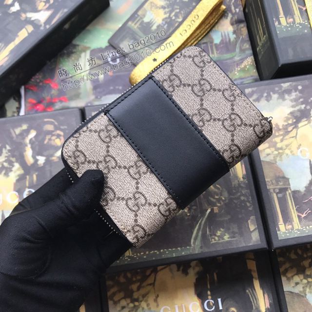 Gucci包 古馳卡包 451242pvc黑 高端品質小拉鏈包卡包系列 Gucci新款卡包  gudj1304